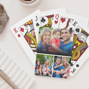 Jeu De Cartes Collage photo personnalisé amis de la famille