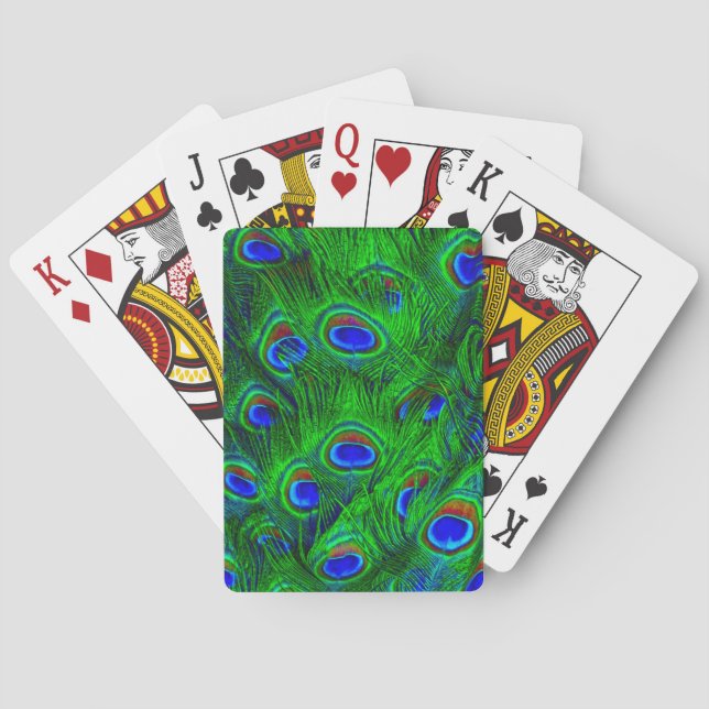 Jeu De Cartes Collection de mode Peacock Feathes (dos)