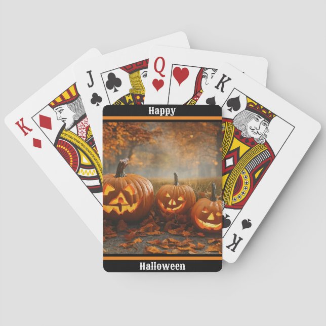 Jeu De Cartes Collection famille Citrouille éffrayante (dos)