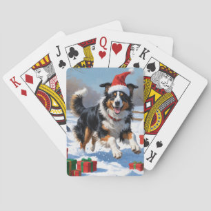 Jeu De Cartes Colley Roux Courant dans la Neige avec un Chapeau 