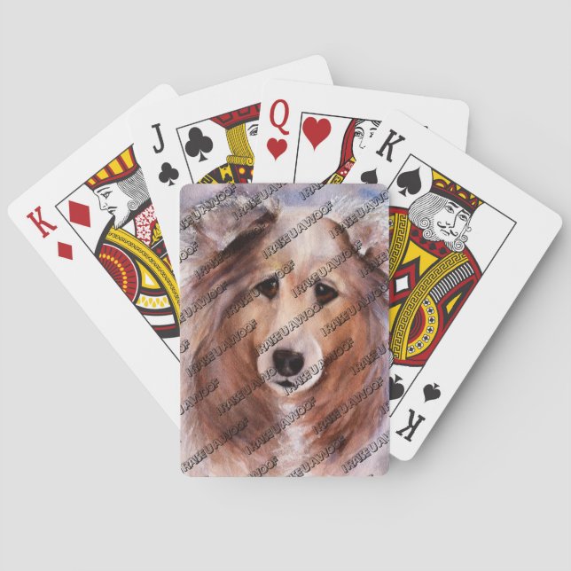 JEU DE CARTES COLLIE D'OR AMICALE (dos)