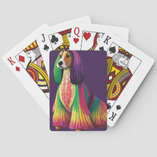 Jeu De Cartes Coloré Afghan Hound