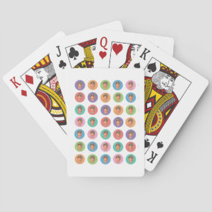 Jeu De Cartes Colorée Jane Austen Jouant aux cartes
