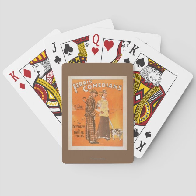 Jeu De Cartes Comédiens de Ferris "stimulateurs aux prix (dos)