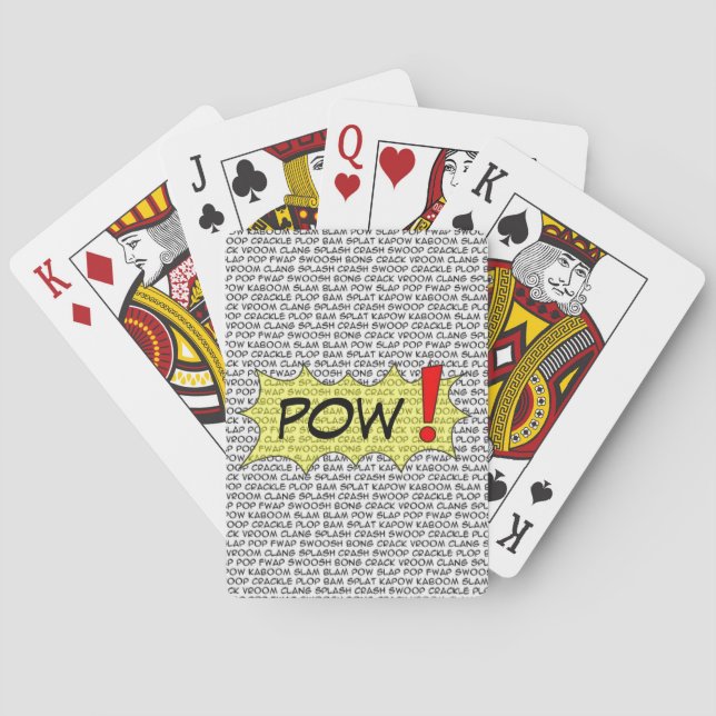 Jeu De Cartes Comic Speak Superhero Jouer aux cartes (dos)