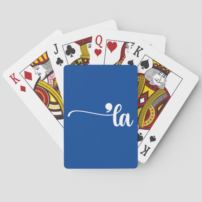 Jeu De Cartes Comma La | Kamala Harris Blue (dos)