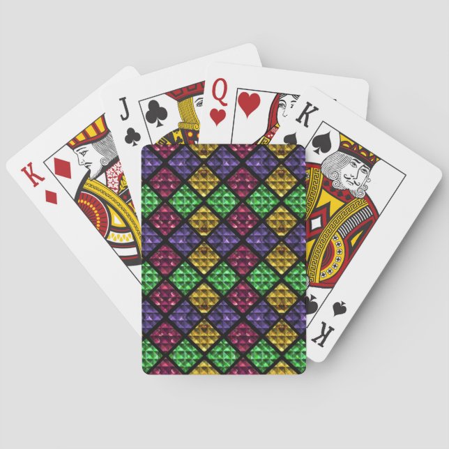 Jeu De Cartes Commedia dell'Arte Arlequin "boîte à bijoux" (dos)