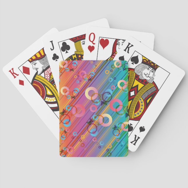 Jeu De Cartes Composition Abstraite (dos)