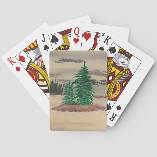 Jeu De Cartes Composition de l'affiche Gris, Jaunes et Browns (dos)