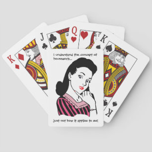Jeu De Cartes Concept de ménage rétro amusant