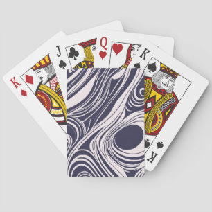 Jeu De Cartes conception Abstraite de tourbillons liquides bleus