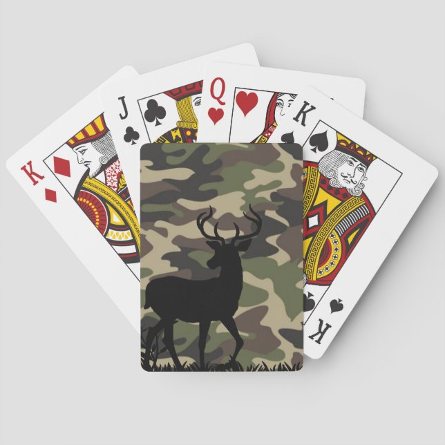Jeu De Cartes Conception Camo unique - Plateau de cartes personn (dos)