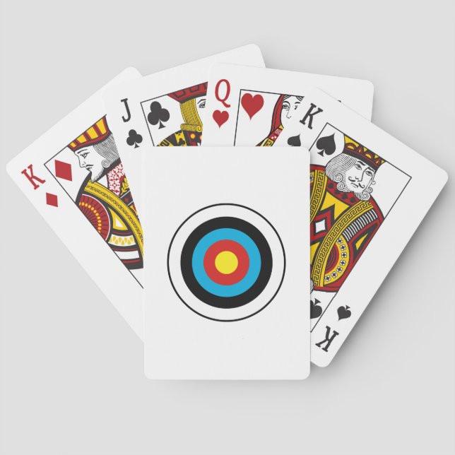 Jeu De Cartes Conception cible Bullseye (dos)