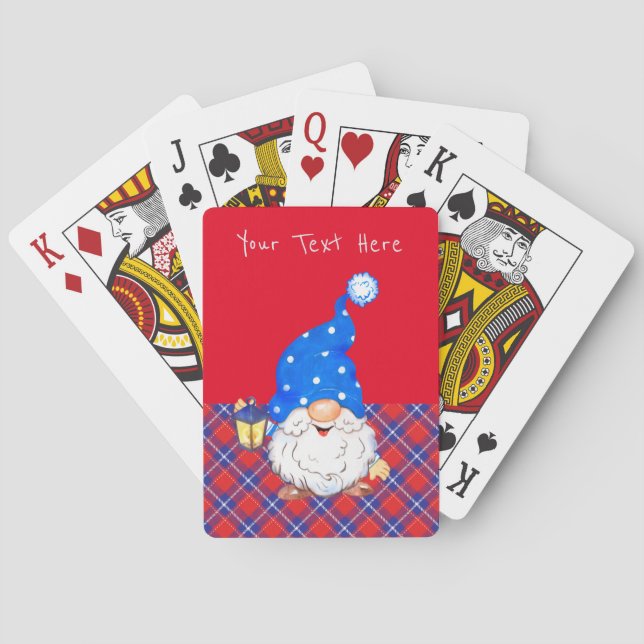Jeu De Cartes Conception de cadeau de Noël personnalisable (dos)