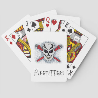Jeu De Cartes Conception de crâne de Pipefitter