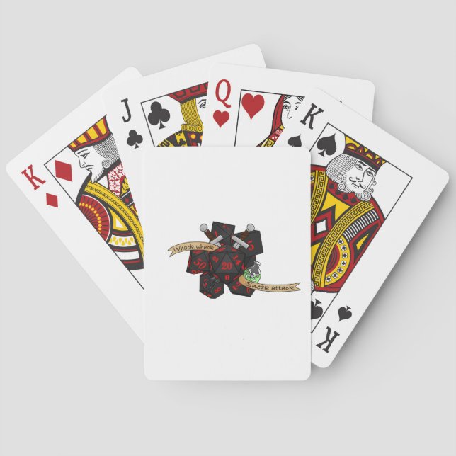 Jeu De Cartes Conception de dés non fiables (dos)