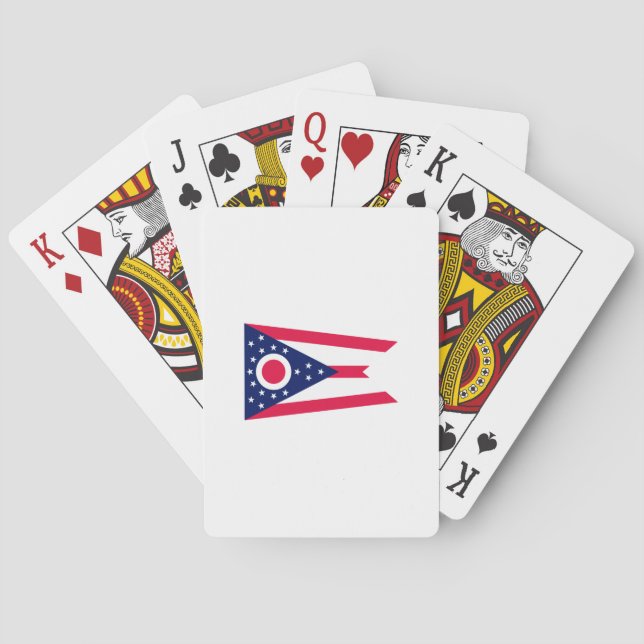 Jeu De Cartes Conception de drapeau d'état de l'Ohio (dos)
