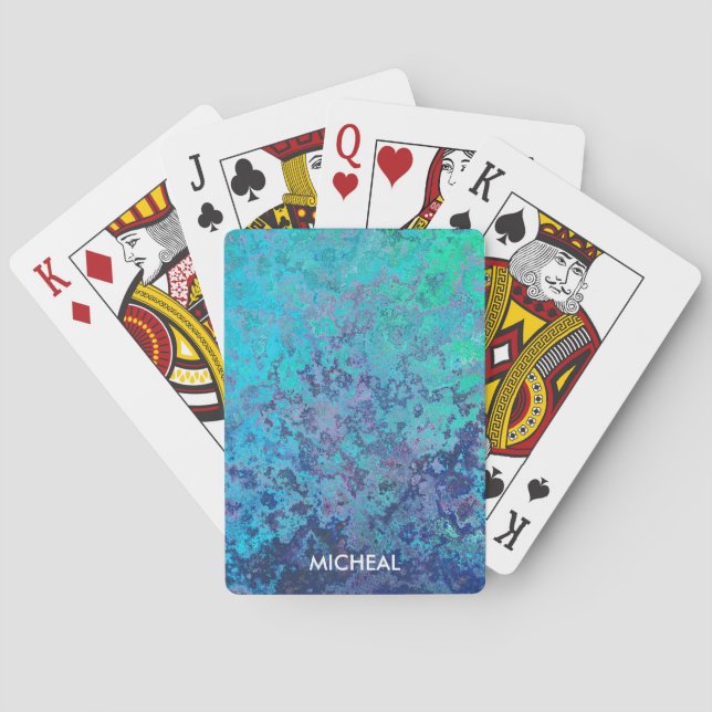 Jeu De Cartes Conception de la couche d'aquarelle | (dos)