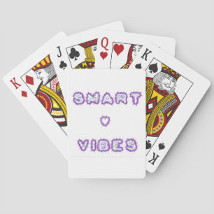 Jeu De Cartes Conception de l'art texte de devis Smart Vibes