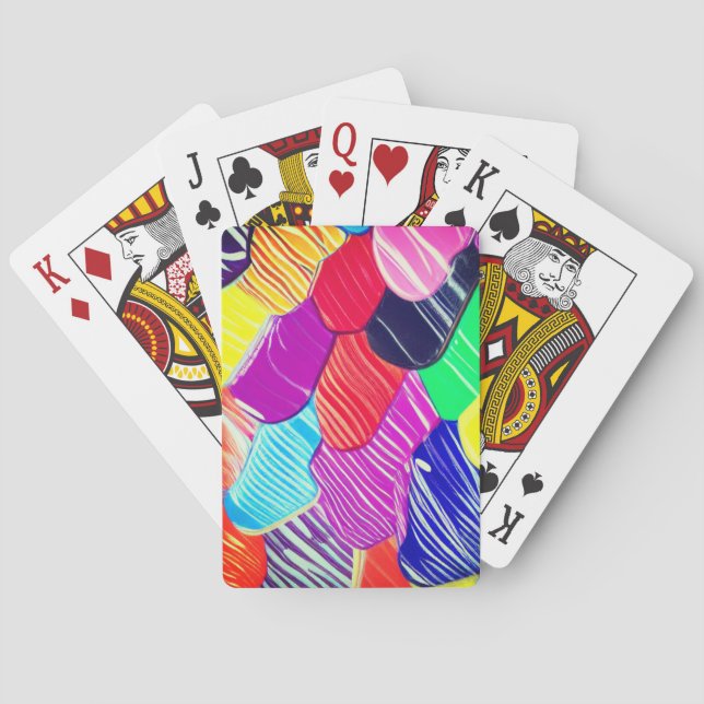 Jeu De Cartes Conception de peinture d'art (dos)