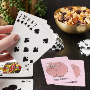 Jeu De Cartes Conception de porc personnalisée