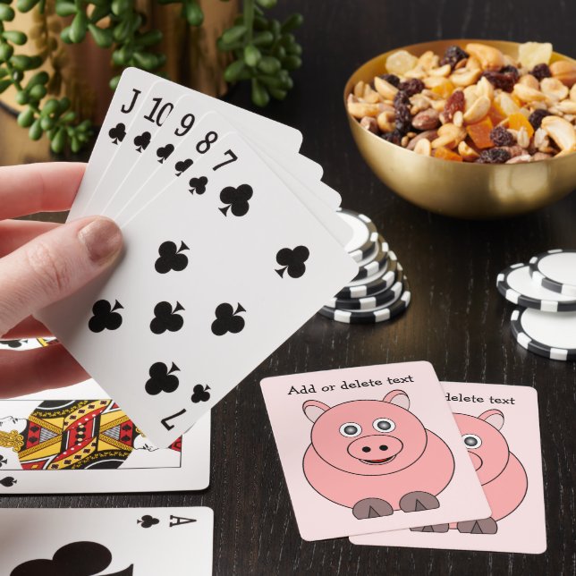 Jeu De Cartes Conception de porc personnalisée (In Situ)