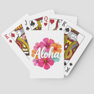 Jeu De Cartes Conception de rêve hawaïen Aloha Hibiscus Hawaï Va