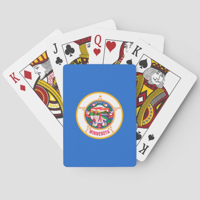 Jeu De Cartes Conception du drapeau de l'État du Minnesota (dos)