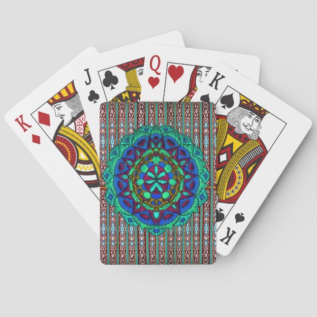 Jeu De Cartes conception traditionnelle artisanale (dos)