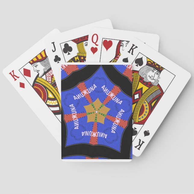 Jeu De Cartes Conception Tribale Africaine : Hakuna Matata (dos)