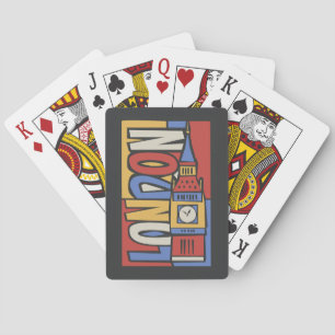 Jeu De Cartes Conception vibrante de Londres, Angleterre  