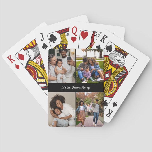 Jeu De Cartes Concevez votre propre collection de 4 photos (dos)