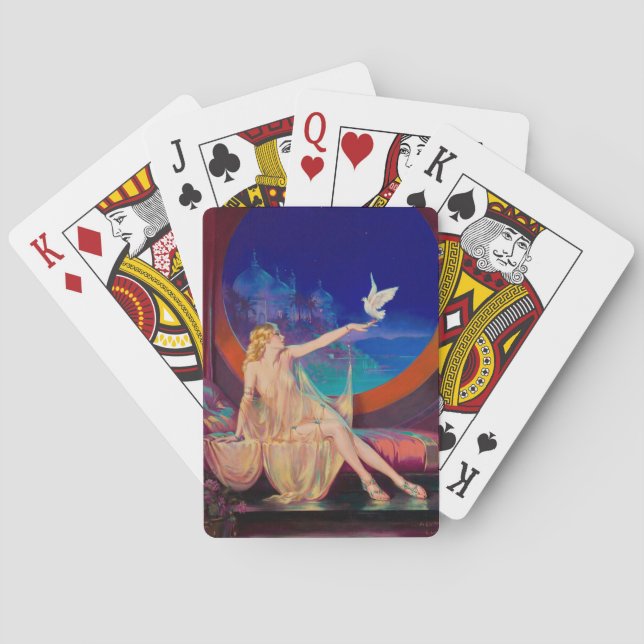 Jeu De Cartes Concubine de Sultana le sultan arabe 1925 (dos)