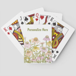 Jeu De Cartes Coneflowers Watercolor