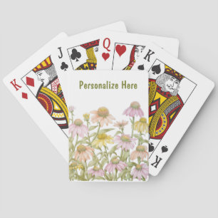 Jeu De Cartes Coneflowers Watercolor