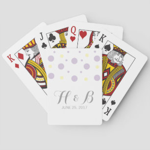 Jeu De Cartes Confetti Jaune Violet Jaune Jouer Cartes