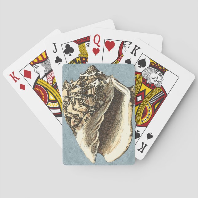 Jeu De Cartes Conque délavée Shell (dos)