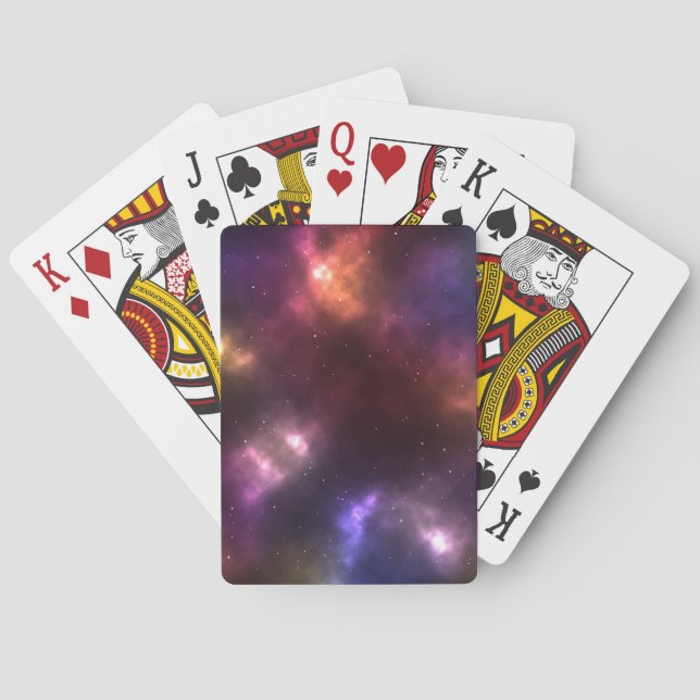 Jeu De Cartes Constellations de galaxie Abstraite Art numérique  (dos)