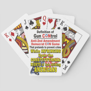 Jeu De Cartes Contrôle des armes anti-deuxième amendement Démocr