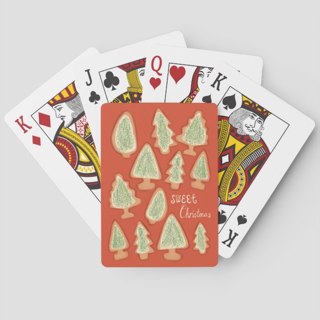 Jeu De Cartes Cookies de Noël doux illustrés (dos)