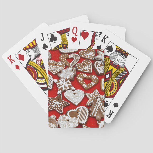 Jeu De Cartes Cookies en pain d'épice de Noël (dos)
