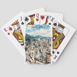 Jeu De Cartes Cool Bogota Colombie Ville Voir aquarelle
