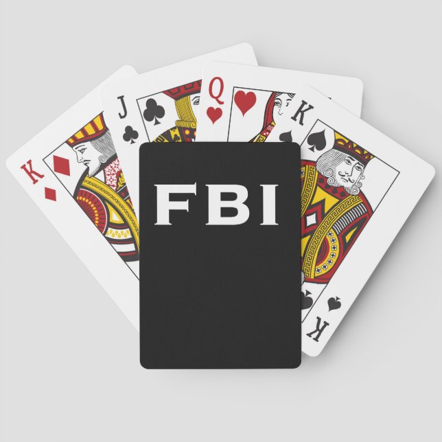 Jeu De Cartes Cool de FBI (dos)