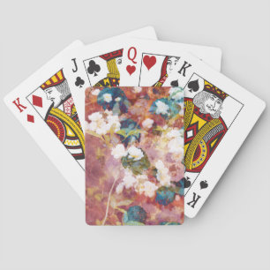 Jeu De Cartes Cool, trendy art of romantic flower pattern