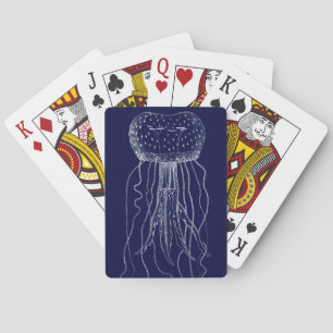 Jeu De Cartes Coquillages blancs et bleus