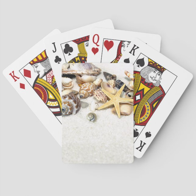 Jeu De Cartes Coquillages Jouant Aux Cartes (dos)