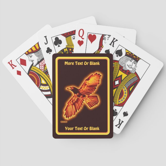 Jeu De Cartes Corbeau (dos)