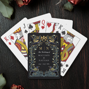 Jeu De Cartes Corbeau gothique enchanté mariage Faveur