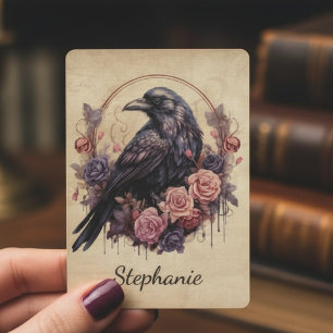 Jeu De Cartes Corbeau gothique vintage Académie sombre