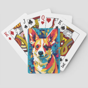 Jeu De Cartes Corgi Pop Art Curieux et abstrait Design